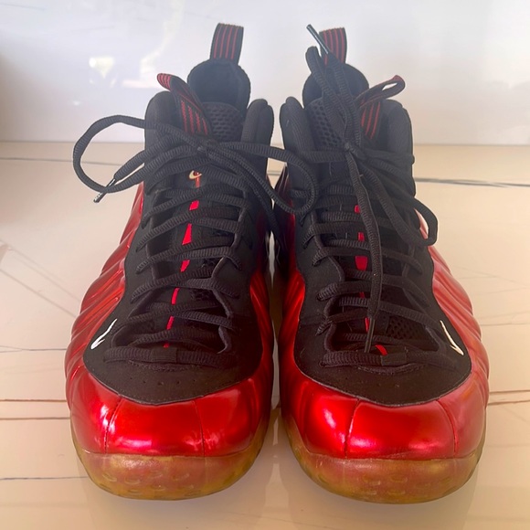 Nike Air Foamposite Pro Sneakers Size: 13 Varsity Red White Black main image 9